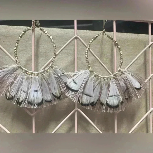 Boho Feathered Earrings - Picture 5 of 5